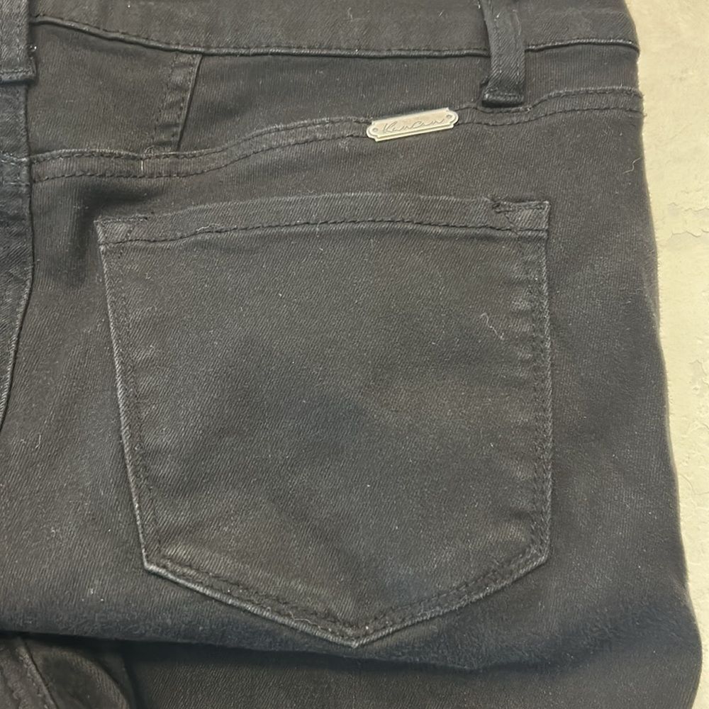 Kancan Signature black raw hem denim skinny jeans Size 27 EUC - Picture 6 of 9